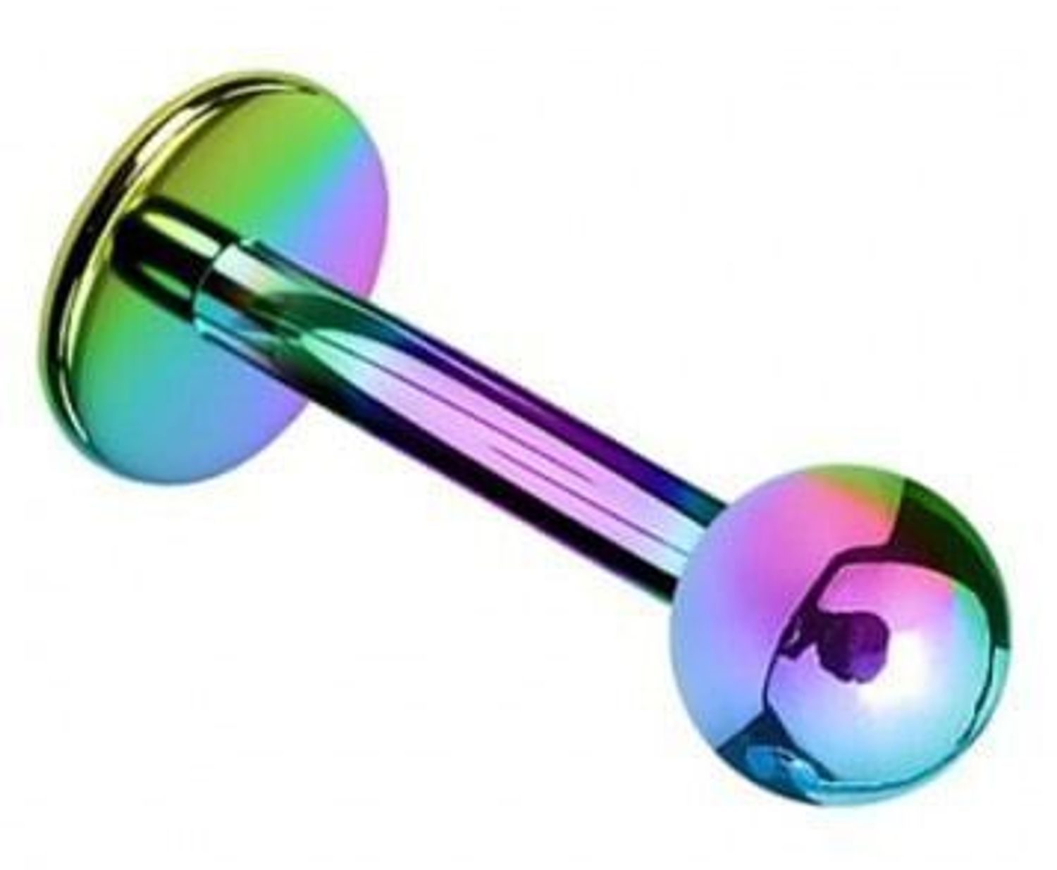 Tęczowy labret z kulką DIA-PW422 A-TĘCZOWY – tytanowy kolczyk do ucha PVD Rainbow (1).jpg